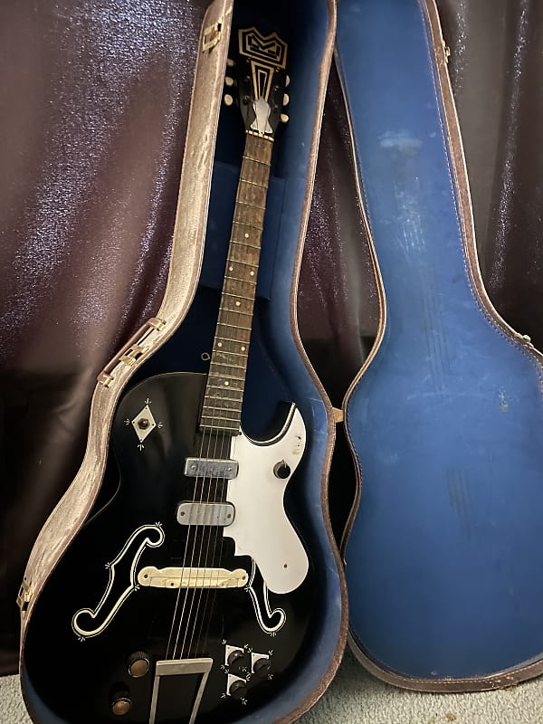 19551960 Silvertone Hallowbody electric guitar Reverb