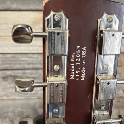 (16169) Silvertone 319 Acoustic Guitar w/ chipboard case image 8