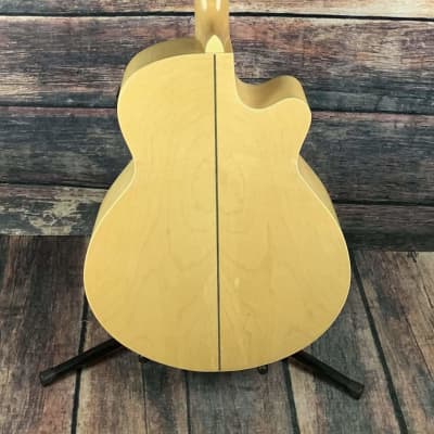 Used Giannini Left Handed GF-4 CEQ M Jumbo Acoustic Electric Guitar image 5