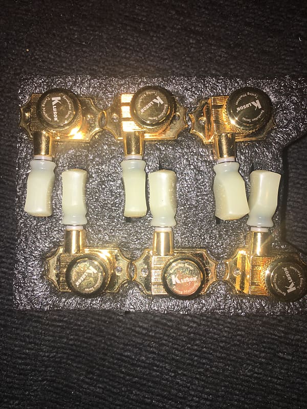 Kluson Revolution 3+3 Gold Locking Tuners Gibson SG Les Paul Reverb