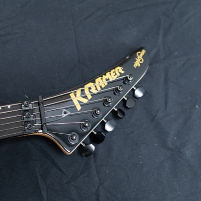 Kramer NightSwan Electric Guitar - Black with Blue Polka Dots (9023-SR) image 13