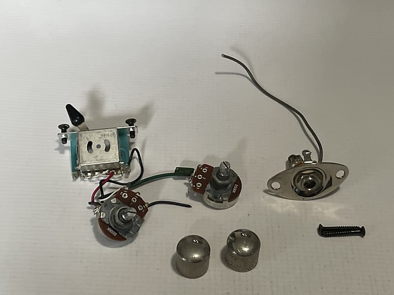 2000's Ibanez RGR421 RG Series Guitar Factory Electronics Wiring, Volume Tone Pot Jack image 1