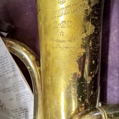 Beson 2-20 Euphonium Mid 50's to Early 60's - Brass image 5