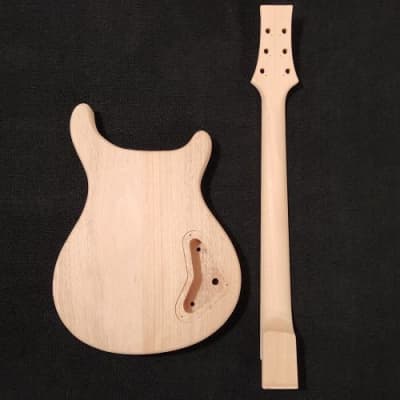 PRS Style Electric Guitar w/Maple Fretboard DIY Kit by Budreau Guitars (Lefthand) image 4