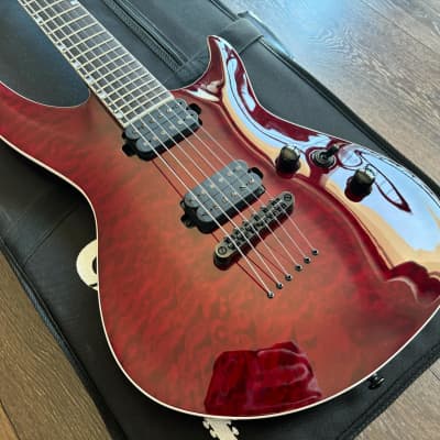 ESP LTD H3-1000 QM See Thru Black Cherry image 3