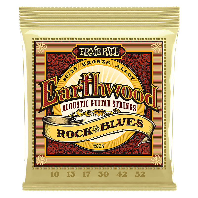 Ernie Ball Earthwood Rock And Blues 80/20 Bronze Acoustic Guitar Strings image 1