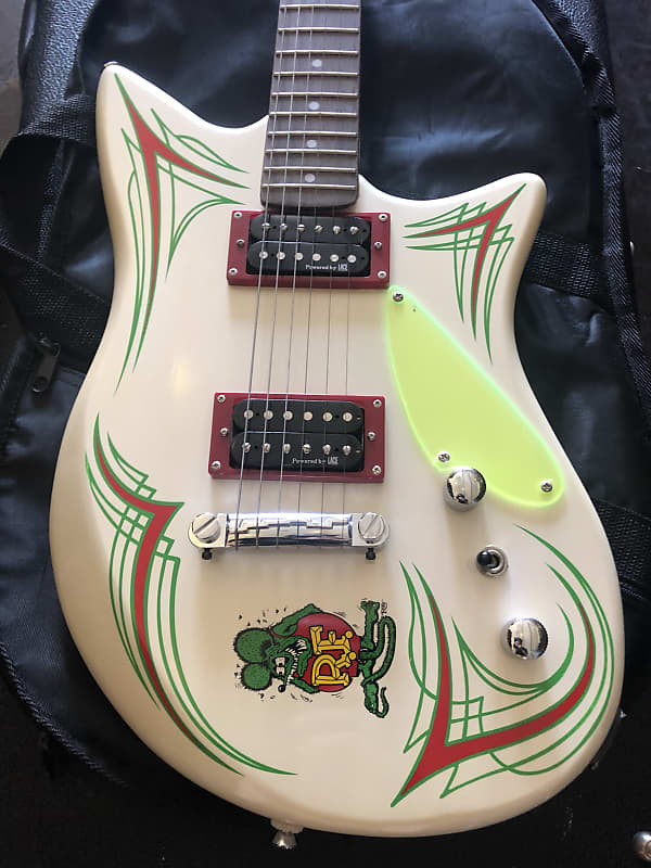 Lace Rat Fink Big Daddy Ed Roth guitar 2002 white image 1