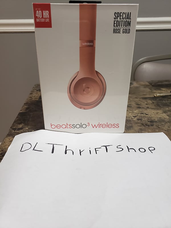 Nib* Beats by Dr Dre Solo3 Solo 3 Bluetooth Wireless MPN# MNET2LL/A 2017 Rose Gold image 1