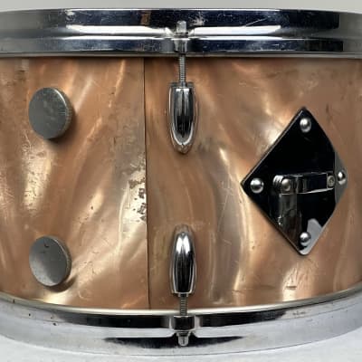 Gretsch 18/12/14" 1960's Round Badge Bop Drum Set - Sunset Satin Flame image 14
