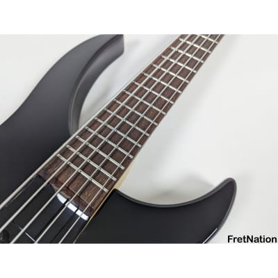 Warwick RockBass Vampyre 5-String Bass Solid Black MEC Active 2-Band 9.72 Pounds RB D 561288-21 image 7