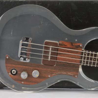 Ampeg Dan Armstrong Lucite Electric Bass Guitar Owned By David Roback #44585 image 2