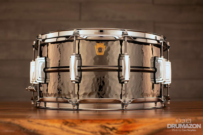 Buy Ludwig Black Beauty Snare Drum with Hammered Shell