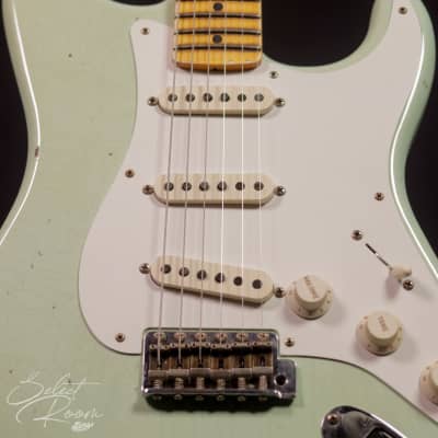 Fender Custom Shop '58 Stratocaster Relic, Super Faded Aged Surf Green image 7