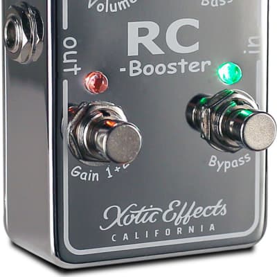 Xotic RCB-V2 RC Booster V2 Guitar Effects Pedal w/ Cleaning Cloth