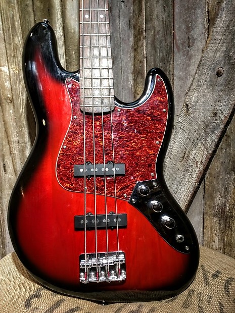 【予約】 W/Bag Burst Red Bass Jazz Squier (used) Reverb | ベース