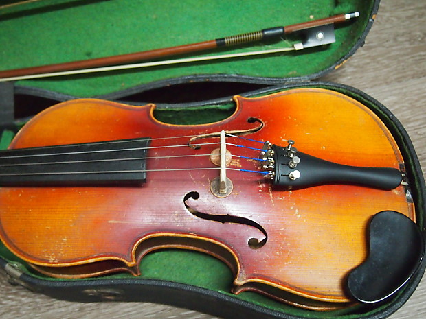Vintage ERNST KREUSLER Sachsen German Violin Miester Grige