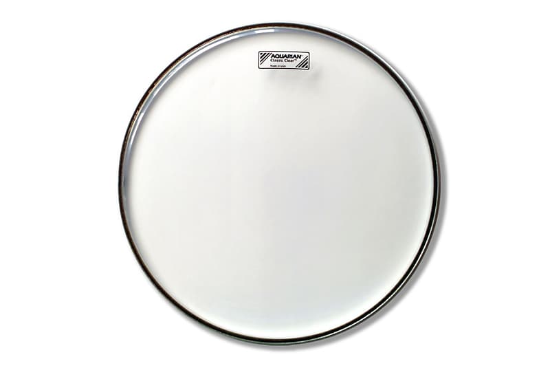 Aquarian 10'' Classic Clear Snare Bottom Drumhead image 1