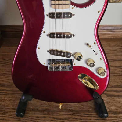 GFS Parts Guitar S-Style Custom Build - 2023 - Dark Candy Apple Red - Exquisite image 2