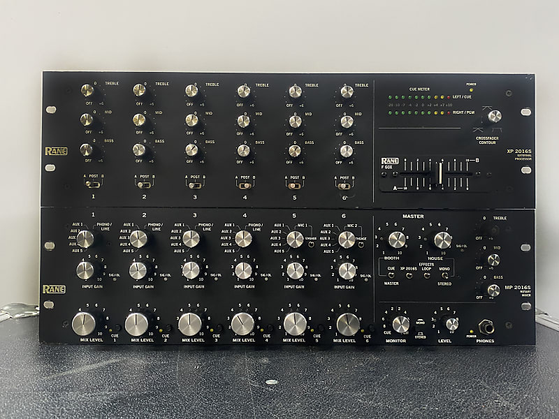 Rane MP2016S Mixer + XP2016S Expander + SKB 1SKB-R102W Rack