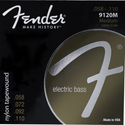 Genuine Fender® 9120M Nylon Tapewound Bass Strings, Set of 4 073-9120-406 image 1