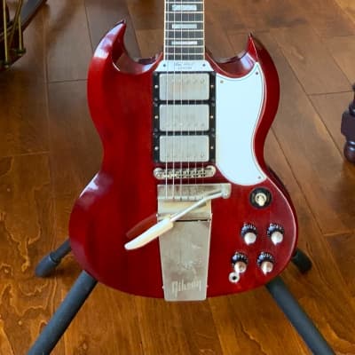 Gibson Les Paul/SG  Custom with Maestro Vibrato 2018 - VOS Black Cherry image 1