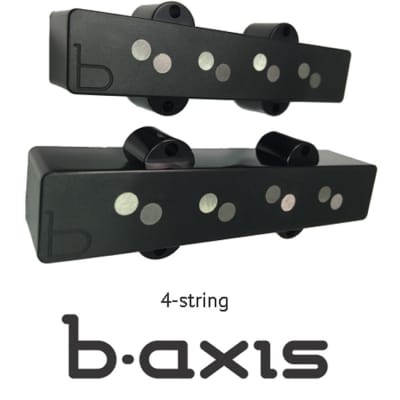 Bartolini B-Axis J44J-L/S Jazz Bass Pickup Set, Black image 4