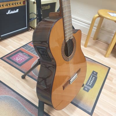 Almansa 403E Cutaway Electro Acoustic Classical Guitar image 3