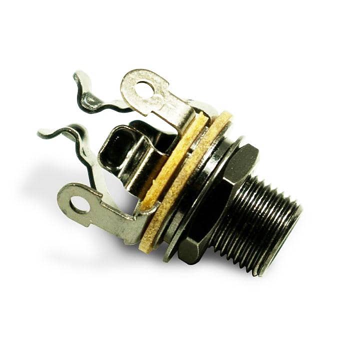 Pure Tone PTT1B Multi-Contact 1/4″ Mono Input Jack Black Nickel image 1