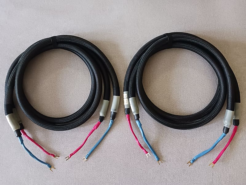 4 Purist Audio Design Colossus Speaker Cables 1 m 3 ft Spade Connectors