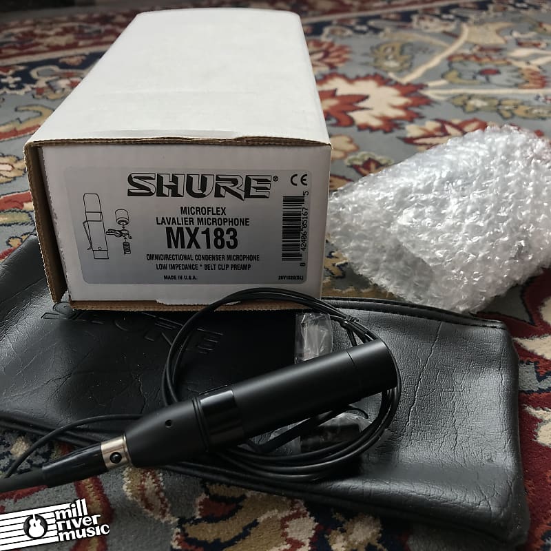 Shure MX183 Omnidirectional Condenser Lavalier Microphone- Used