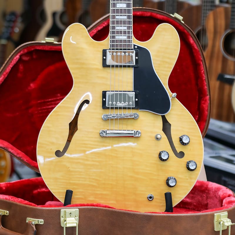 GIBSON ES-335 Figured Antique Natural | Reverb