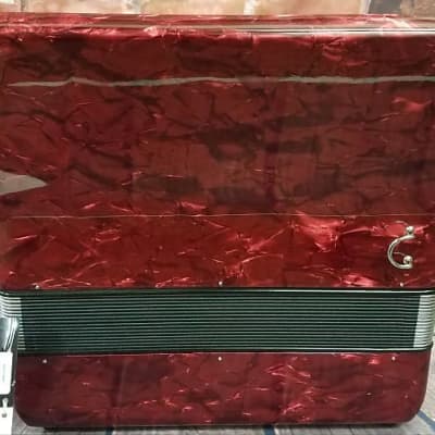 Hohner Bravo III 72 Chromatic Piano Key Accordion - Red with Gig Bag and Straps image 3