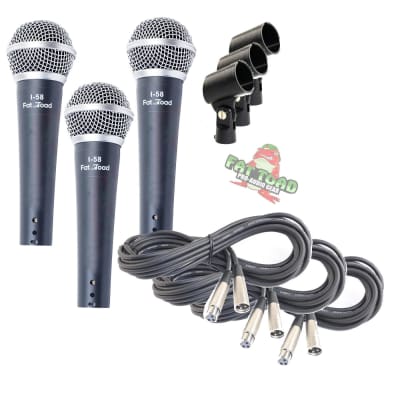 Instrument Vocal Microphones -  Wired Singing Handheld Recording Studio Mic PACK image 2