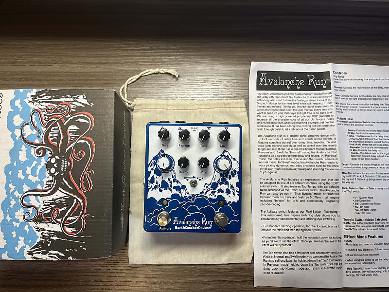 EarthQuaker Devices Avalanche Run Stereo Reverb & Delay with Tap Tempo V2