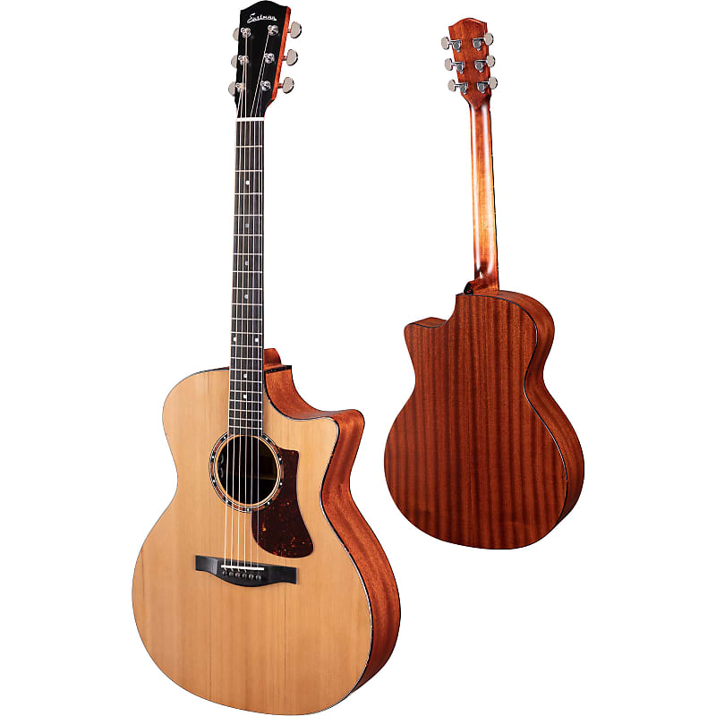 Eastman AC122-2CE Acoustic Electric Guitar, Solid Cedar Top, CLA Natural Finish image 1