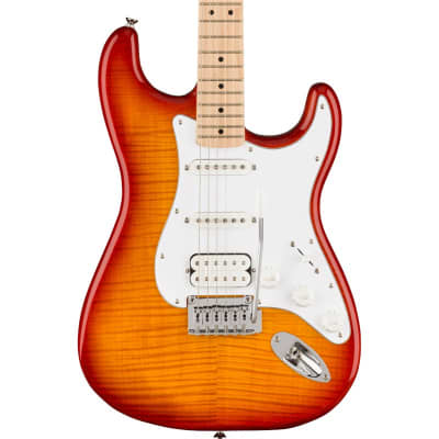 Squier Affinity Series Stratocaster FMT HSS, Maple Fingerboard, Sienna Sunburst image 1
