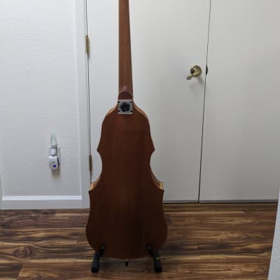 4 String 1/2 Scale  Natural Finish Electric Upright Bass image 7