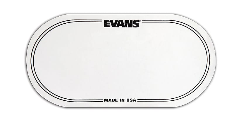 Evans EQPC2 EQ Double Pedal Patch - Clear Plastic image 1
