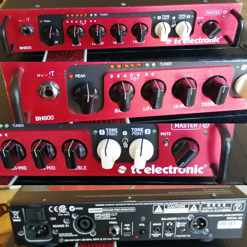 TC Electronic BH800 Head and K212 Cab With SWITCH 3 Pedal And Reverb