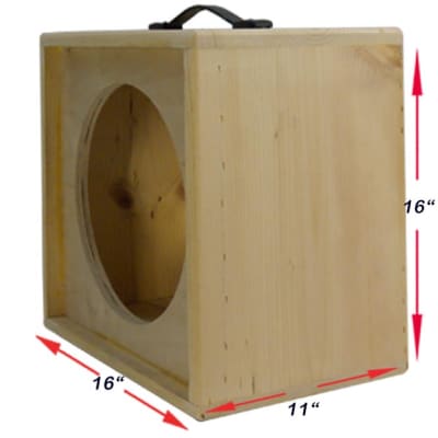 1x12 solid Pine, Raw wood Extension Guitar speaker Empty cabinet G1X12ST RW image 2