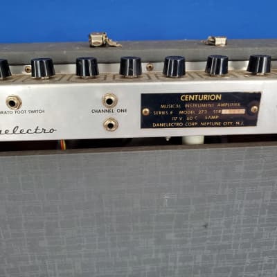1962 Danelectro Model 273 Centurion Series E~Vintage Tube Amplifier~Surfy Vibrato~New Reduced Price image 10