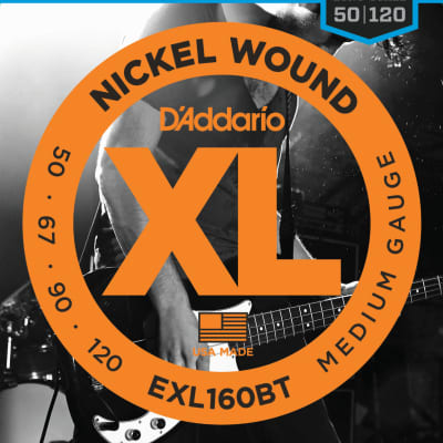 1 Set D'Addario EXL160BT Nickel Wound Bass Guitar Strings Balanced Tension Medium 50-120 image 1