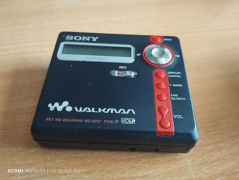 Sony MiniDisc Mini Disc player recorder Net MD sold Walkman MZ-N707 Type R READ