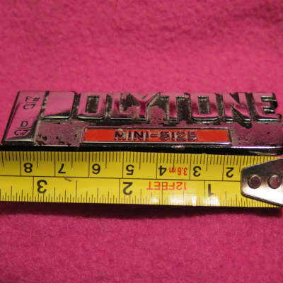 vintage Polytone metal logo for MINI-s12B mini-brute S12L baby brute amp amplifier image 2