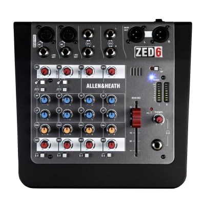 Allen & Heath AH-ZED6 2 Mic/Line with Active DI, 2 Stereo Inputs, 2-band EQ image 5