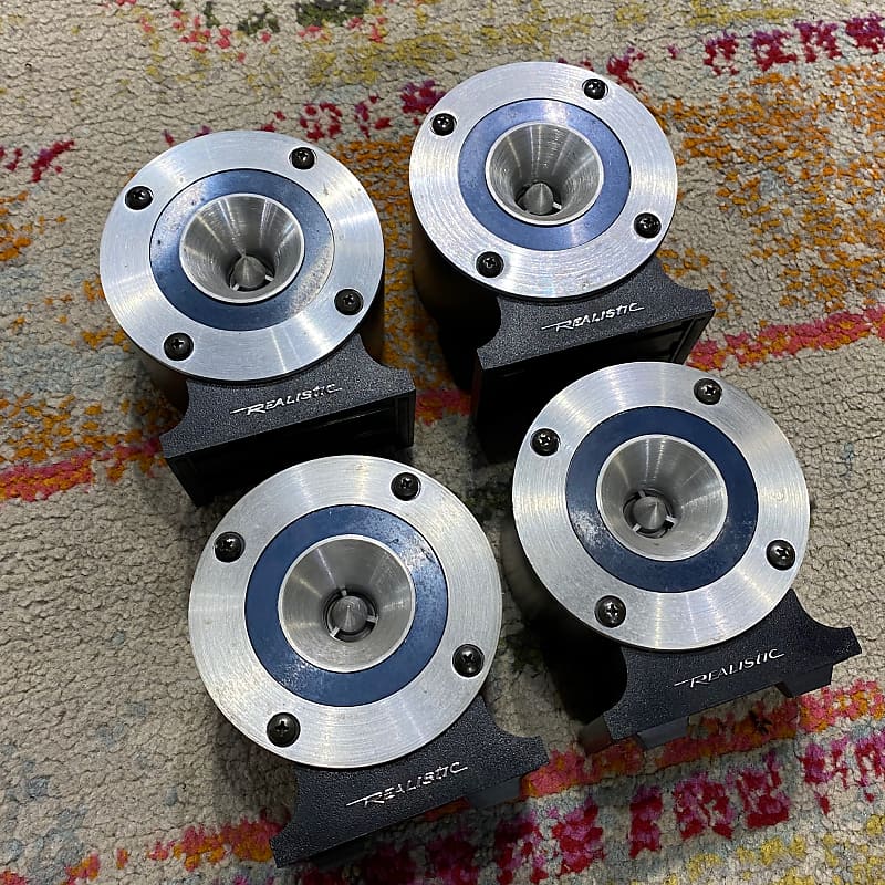 Four (4) Set of Realistic Super Tweeter 40-1310A Speakers in