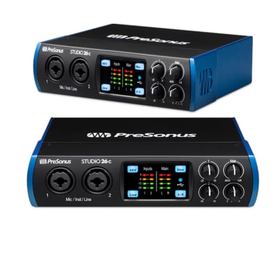 PreSonus Studio 26c digital portable ultra-high-def USB-C audio interface 2-in, 4-out up to 192 kHz image 1