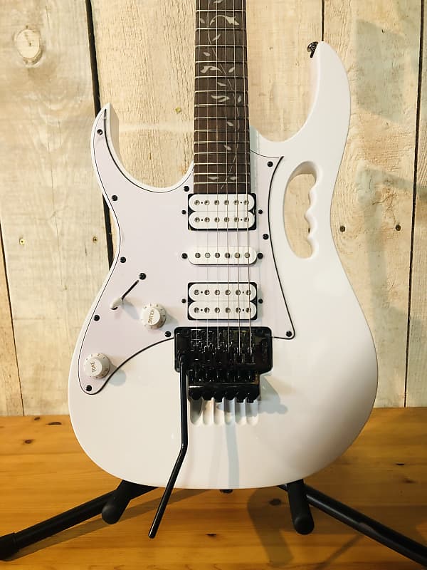 IBANEZ - JEMJRL WHITE - Guitare électrique gaucher signature Steve