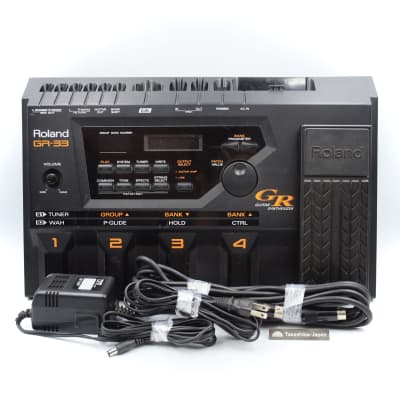 Roland GR-33 Guitar Synthesizer With Power Supply GK Cable Guitar Effect Pedal AQ09518