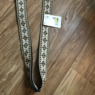 Levy's M8HT-07  Hootenanny 2" Jacquard Weave Guitar Strap with Garment Leather Ends image 1